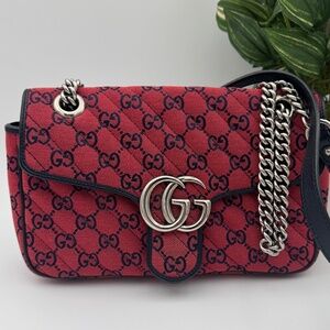 Gucci Limited Edition Monogram Multicolor Matelasse Medium GG Marmont Bag